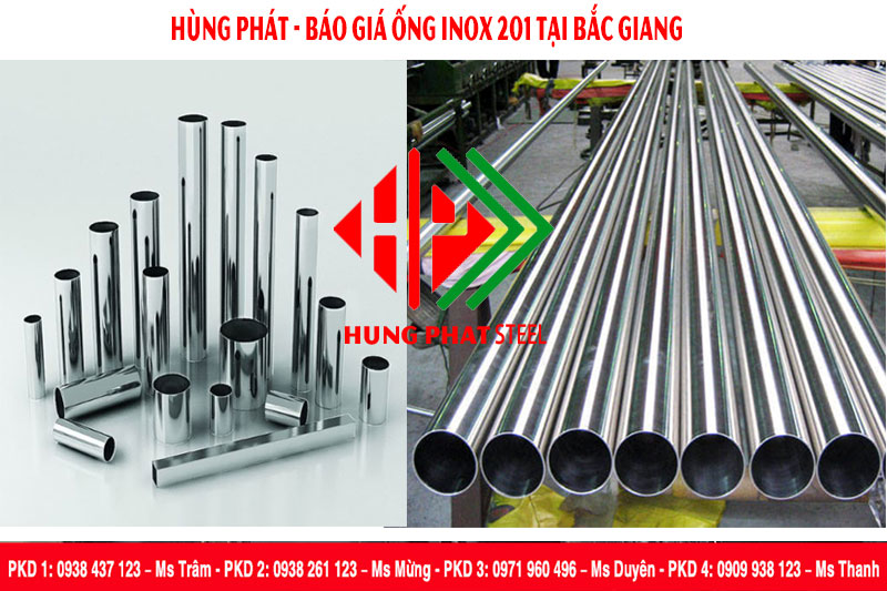 Báo giá ống inox 201 tại Bắc Giang
