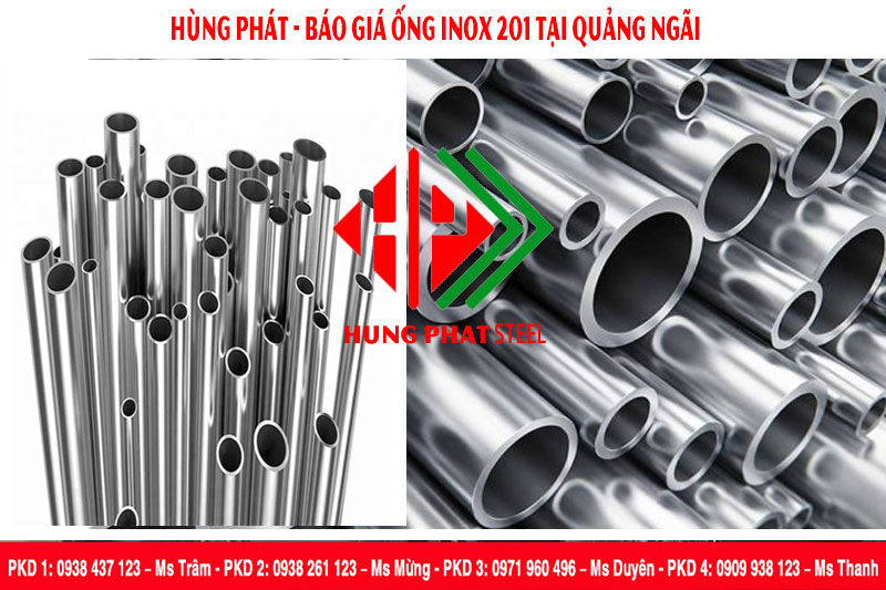 Báo giá ống inox 201 tại Quảng Ngãi