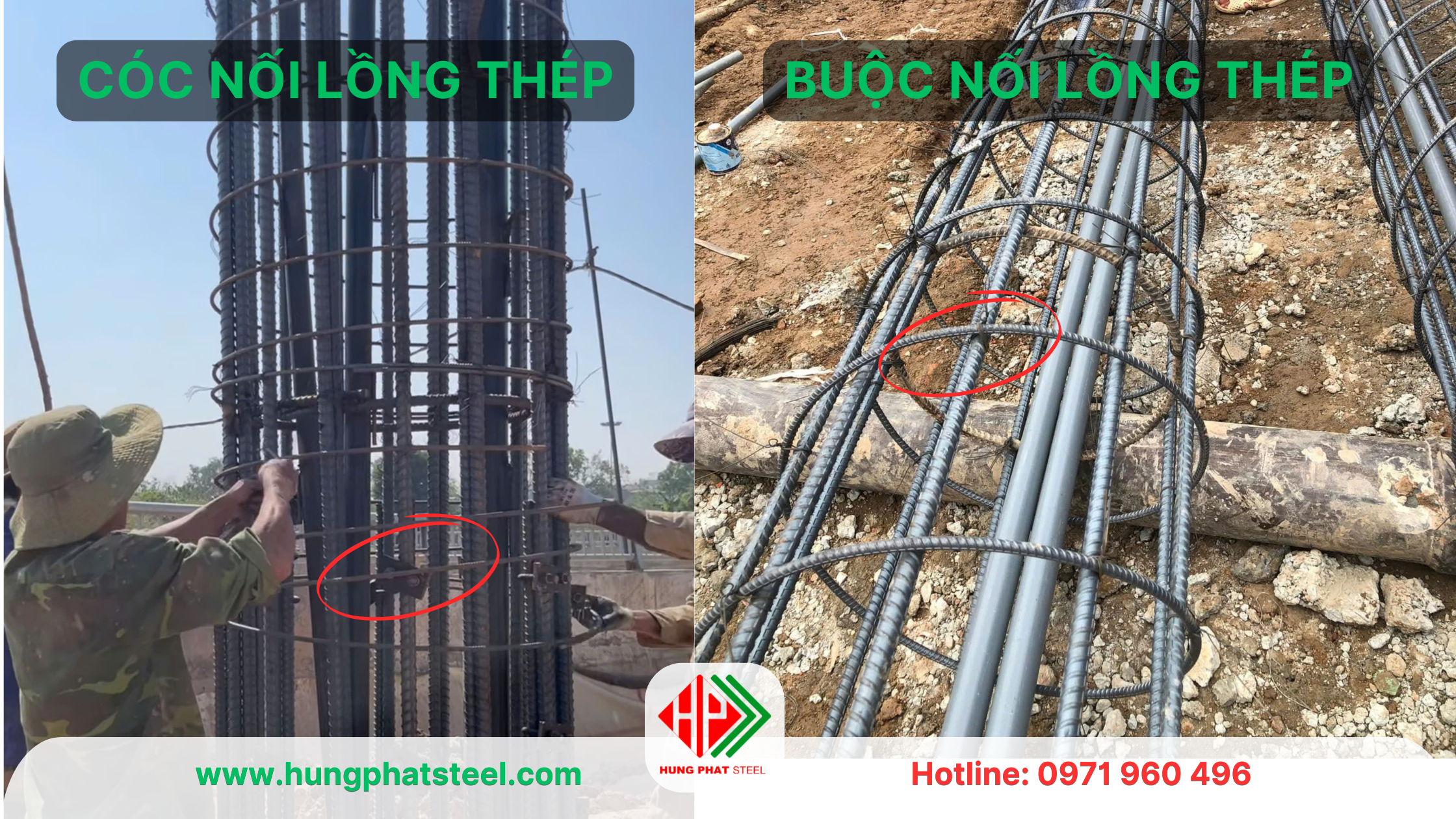 Nối lồng thép cọc khoan nhồi