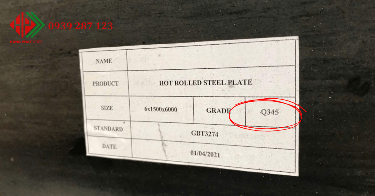 Giá Thép tấm Q345