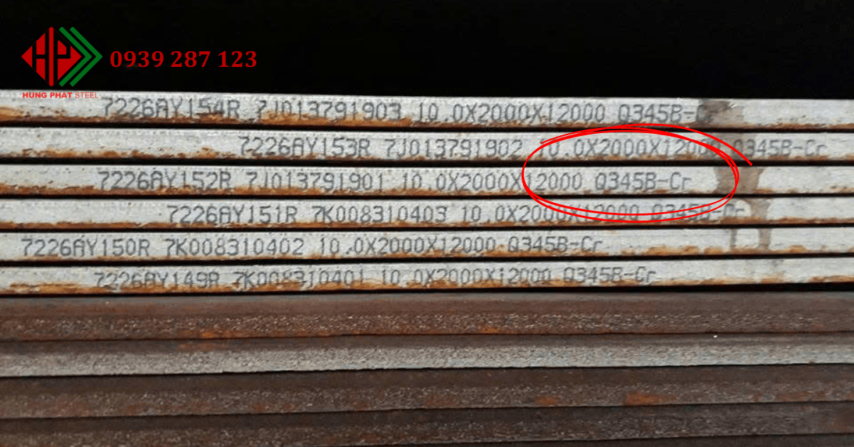 Giá Thép tấm Q345