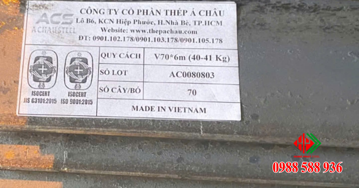 Thép hình V Á Châu